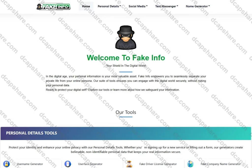 虚拟信息生成网站:Fakeinfo