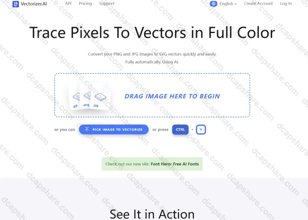 AI图片无损放大图像转换为矢量图像工具:Vectorizer AI