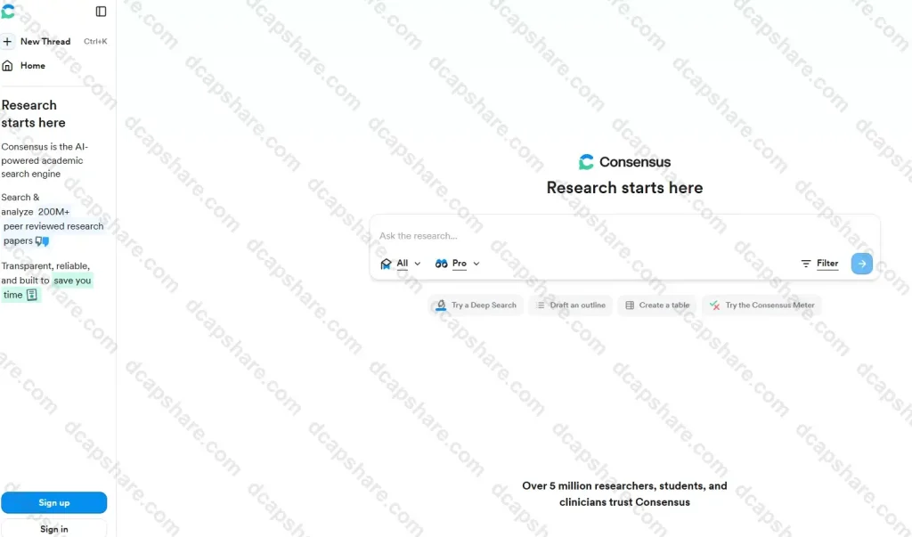 AI论文搜索引擎:Search - Consensus
