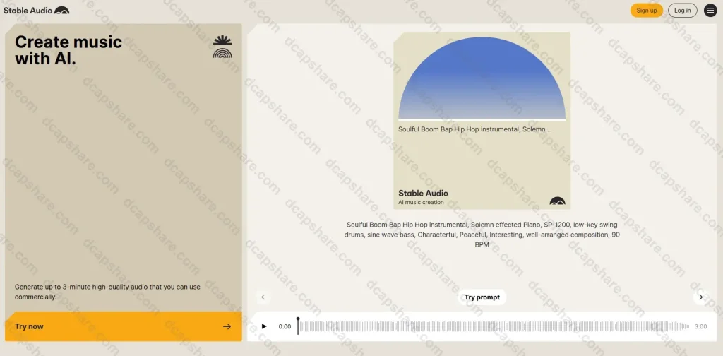 Stability AI免费人工智能AI音乐生产器:Stable Audio